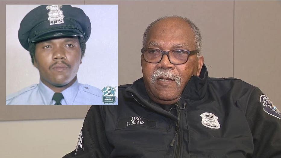 The DPD's Tilman Blair - then and now.