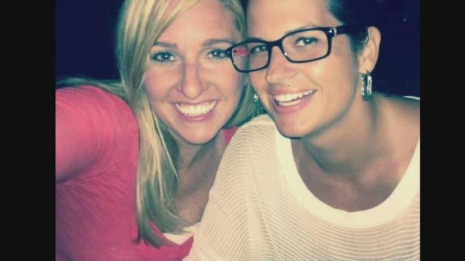 Jessica Waugh, left, and wife Angela Bates