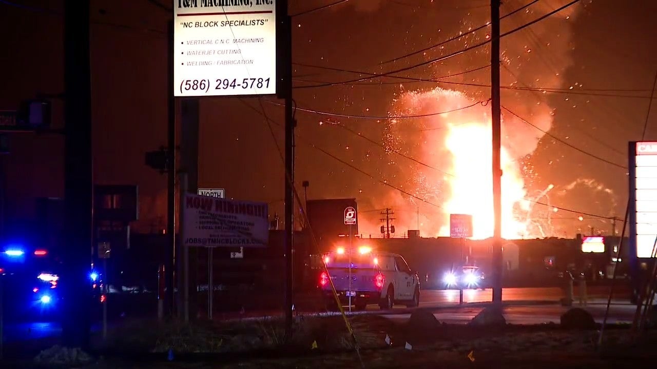 Clinton Township explosion: Flames continue day after blasts | FOX