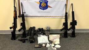 $60,000 in drugs, 8 guns seized in raids in Macomb and Wayne Counties