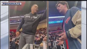 Pistons GM Troy Weaver confronts heckling fan during game on video