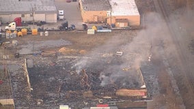 Why is the Clinton Township explosion site still catching on fire?