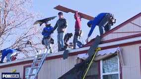 Elderly Army vet and wife get new roof for free in Westland