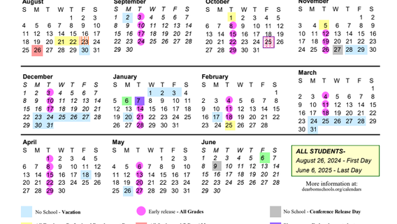 Dearborn Public Schools releases 2024-25 calendar