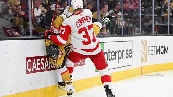 Marchessault’s hat trick lifts Golden Knights to 5-3 win over Red Wings