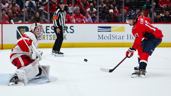 Capitals beat the Red Wings 4-3 in overtime in a crucial East playoff race matchup