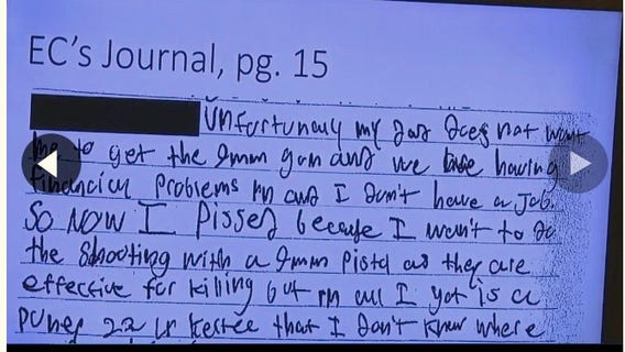 James Crumbley’s son wrote in journal he was ‘begging my dad’ for a 9mm gun