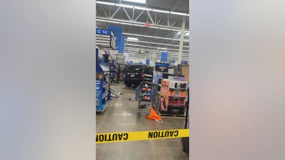 SUV crashes into Canton Walmart ending up inside store, several injured
