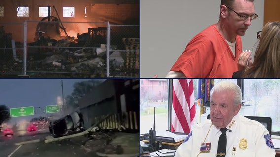 Fire burns after Clinton Twp explosion • James Crumbley jury selection continues • Wild crash caught on camera