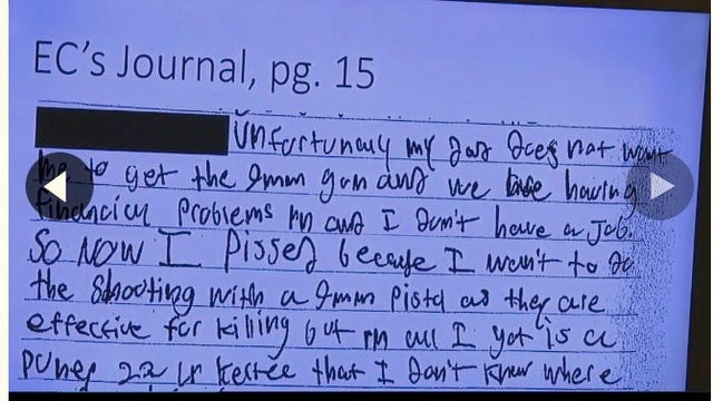James Crumbley’s son wrote in journal he was ‘begging my dad’ for a 9mm gun