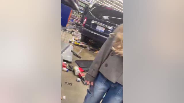 Eight people injured when car crashed into Canton Walmart
