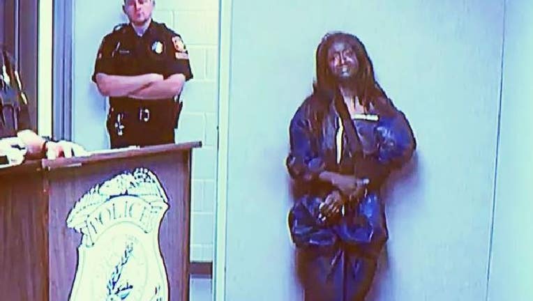 Lania Conn during her arraignment