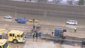 A deadly crash, hazmat crews, and a busted median among the carnage on metro Detroit highways after rain