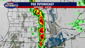 Severe line of storms in forecast for Wednesday's rush hour