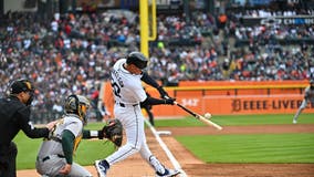 Tigers hold off Oakland A's 5-4 in Opening Day win