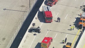 Pair of crashes leads to massive I-75 traffic jam in Detroit