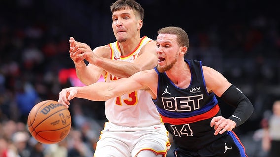 Jalen Johnson has 28 points, 14 rebounds, Hawks clinch play-in berth with 121-113 win over Pistons