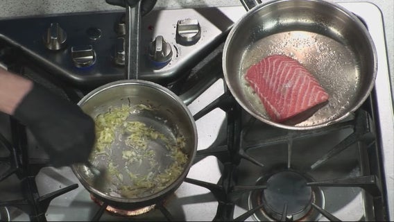 Recipe: Andiamo Trancia Salmone con Funghi