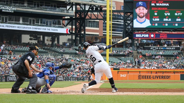 Wenceel Pérez hits a 2-run drive for 1st big league homer as the Tigers beat the Royals 4-1