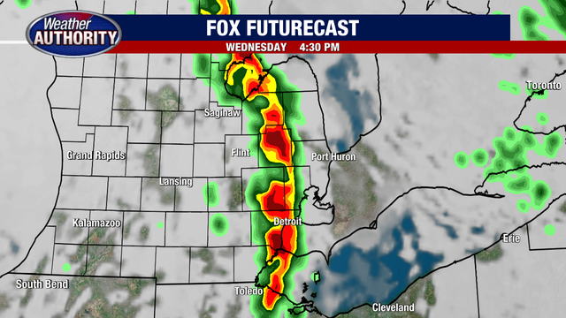 Severe line of storms in forecast for Wednesday's rush hour