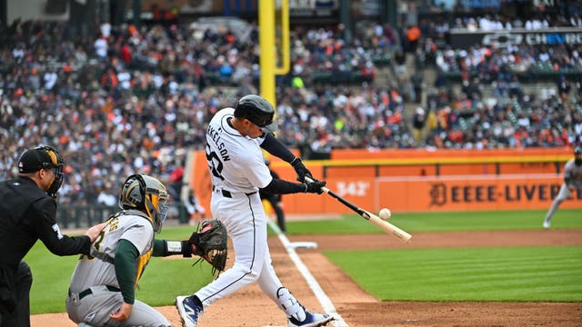 Tigers hold off Oakland A's 5-4 in Opening Day win