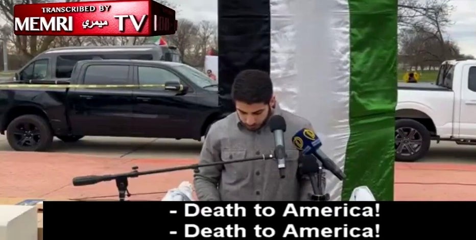 Community leaders denounce 'Death to America' chants during Dearborn rally