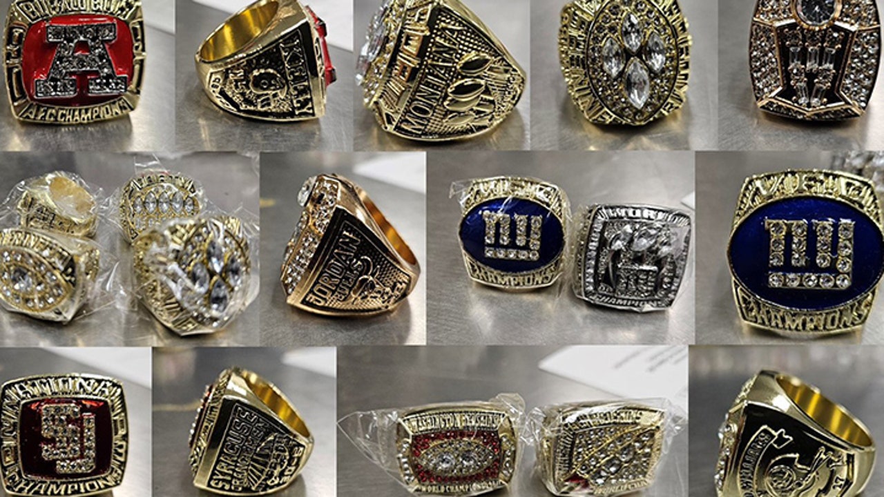 Counterfeit NFL, NBA, MLB championship rings snagged in