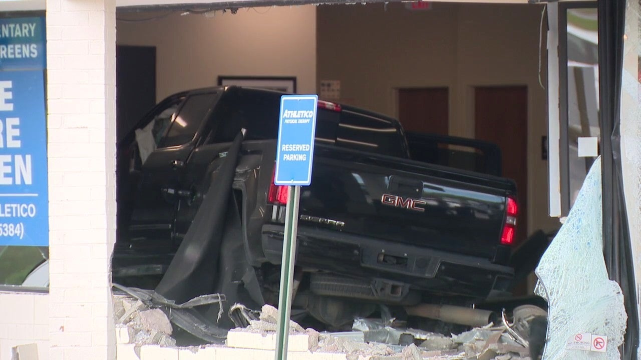 Truck crashes into physical therapy business in Redford Township