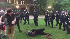 Four arrested, two hospitalized after U-M encampment cleared by police