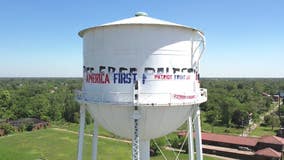 Highland Park water tower defaced by racist graffiti