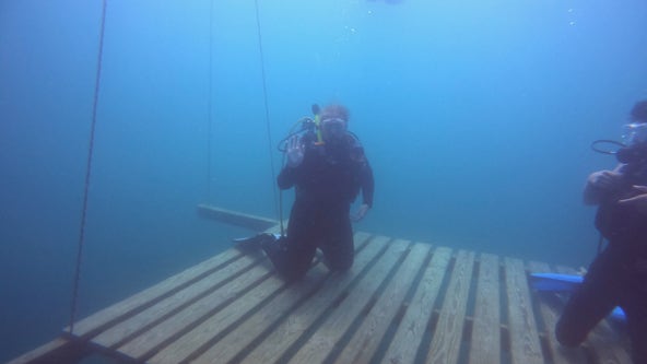 'Dropped something?': Local scuba diver will retrieve almost anything underwater