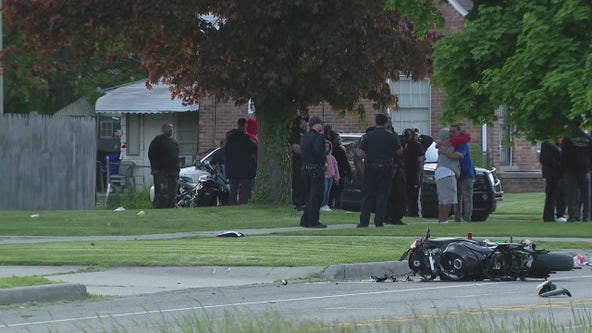 Motorcyclist killed in collision with car in Detroit Wednesday night