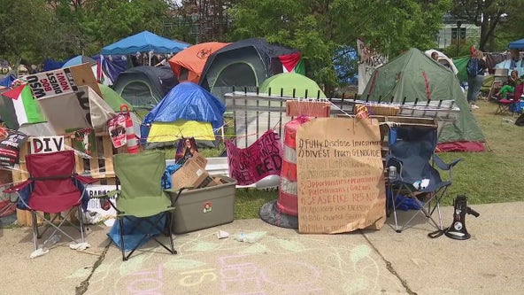 Wayne State encampment organizers call on school to divest as university goes remote