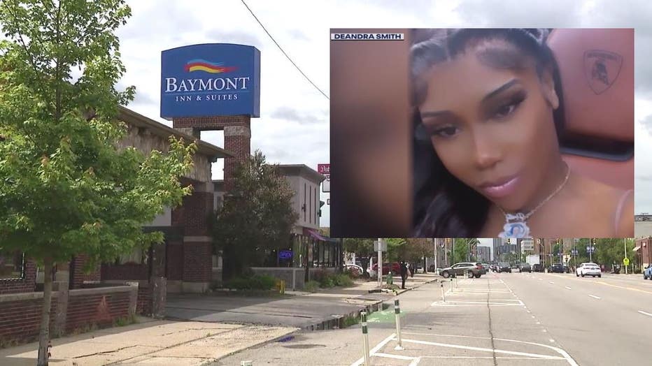 Kobie Norris (inset) was found dead at the Baymont Inn.