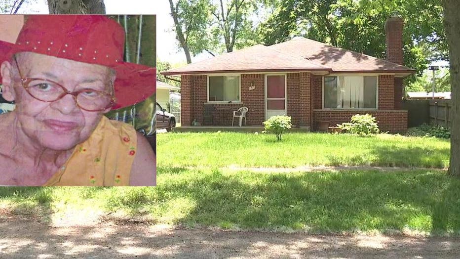 The Ypsilanti home where Theadra Fleming was killed by her grandson, police say. Inset: Theadra Fleming
