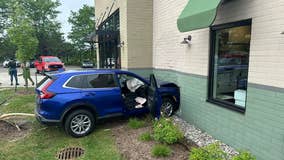 Vehicle slams into Farmington Hills Panera