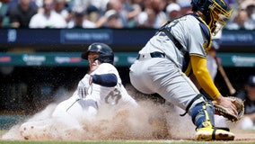 Tigers score 8 runs in 5th inning to back Tarik Skubal in 10-2 rout of Brewers