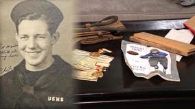 WWII veteran's son reunited with late father's historic memorabilia