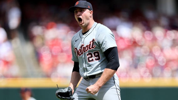 Tarik Skubal fans career-high 13, Zach McKinstry homers as Tigers beat Reds 5-1 to complete sweep