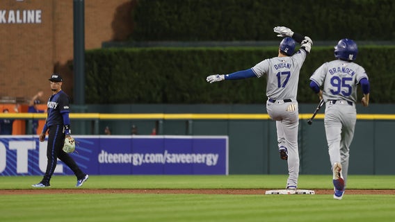 Ohtani’s RBI double in ninth inning helps Dodgers rally for streak-ending win in Detroit