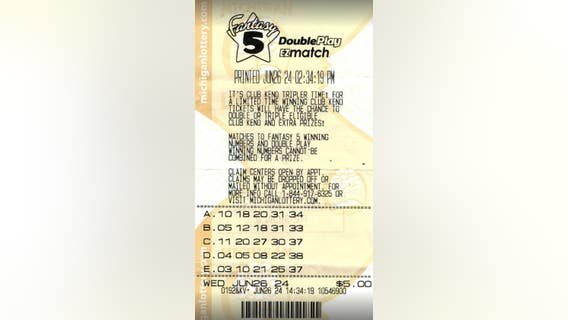 Macomb County man wins largest ever Fantasy 5 prize from Michigan Lottery