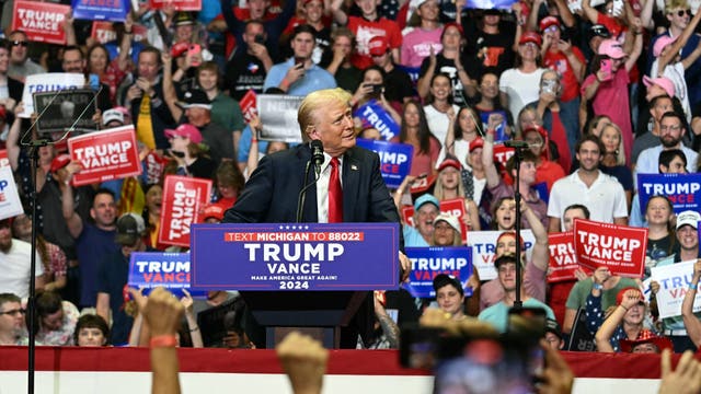 Watch: Trump speaks live at Grand Rapids campaign stop, 1st since assassination attempt