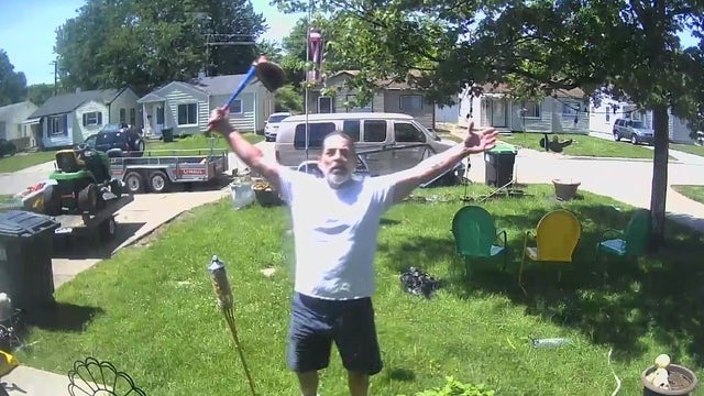 Man smashes windows with baseball bat in Taylor; incident caught on camera