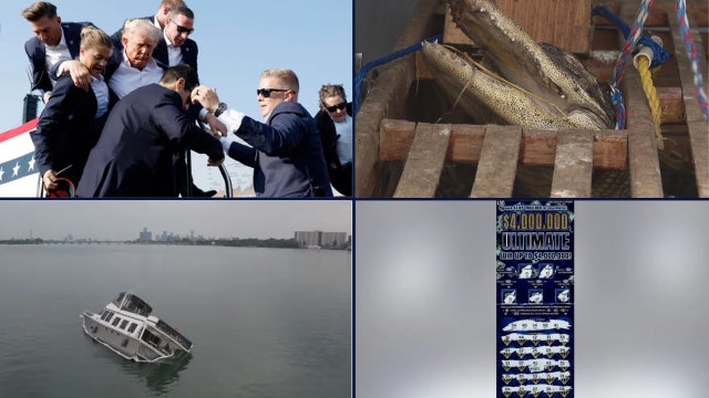 Trump assassination attempt • Alligator found during wellness check • Half-sunk boat on Detroit River