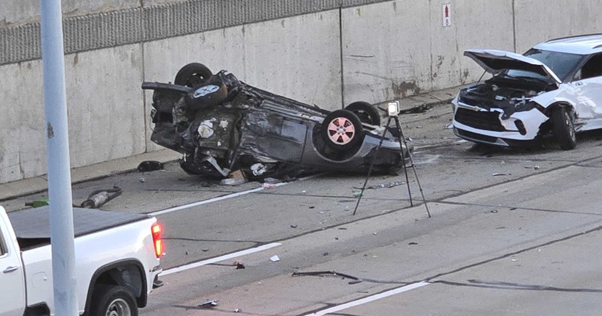 Rollover crash on M-59 east of Mound Road in Sterling Heights | FOX 2 ...