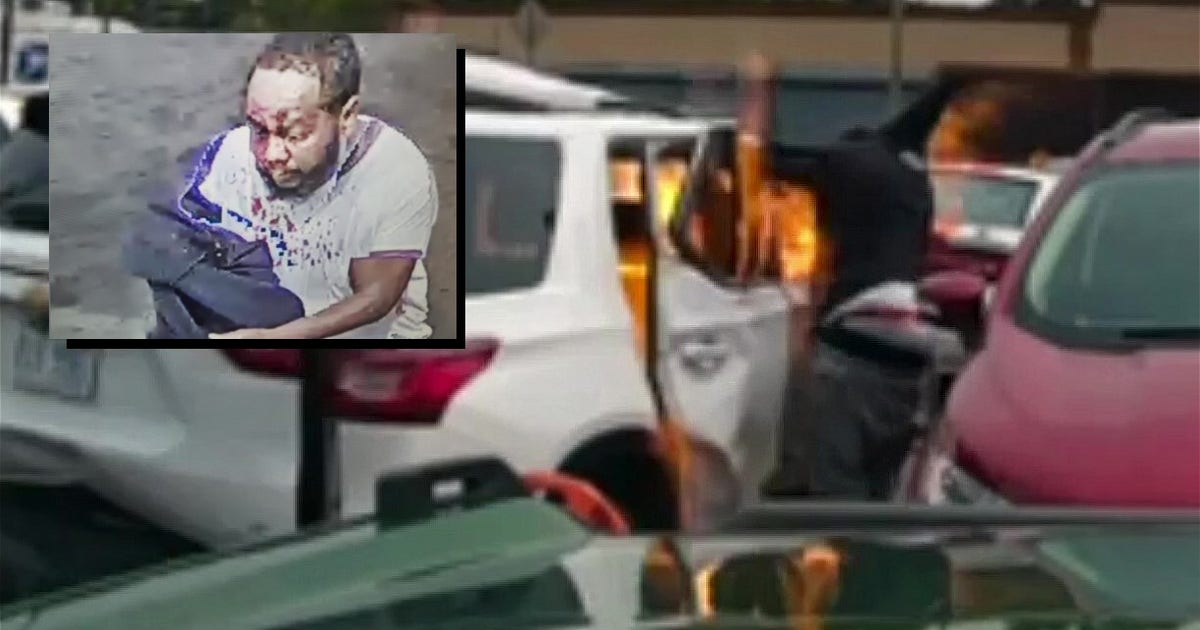 Video, photo released of man who set car on fire outside Detroit post ...