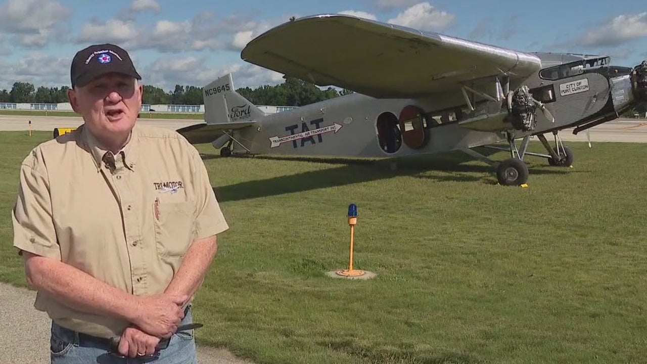 Rare 1928 Ford Trimotor in Michigan for Festival of Flight