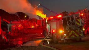 Fire breaks out at Mulch supplier facility in Detroit