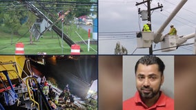 Metro Detroit storm damage • Latest power outage numbers • Man survives being run over by train