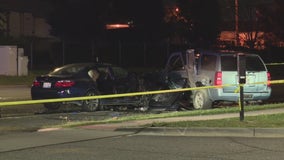 Detroit police officer hurt in fiery crash on way to work